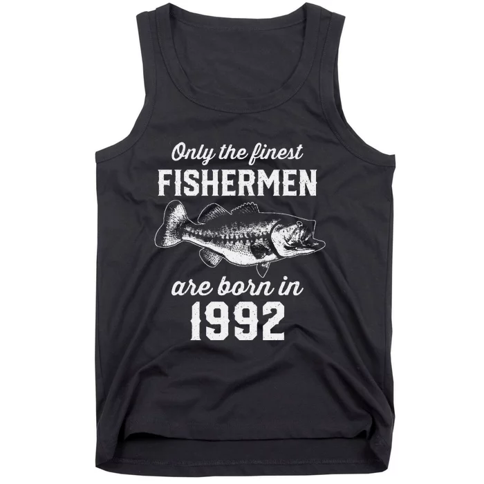 31 Year Old Fisherman Fishing 1992 31st Birthday Tank Top