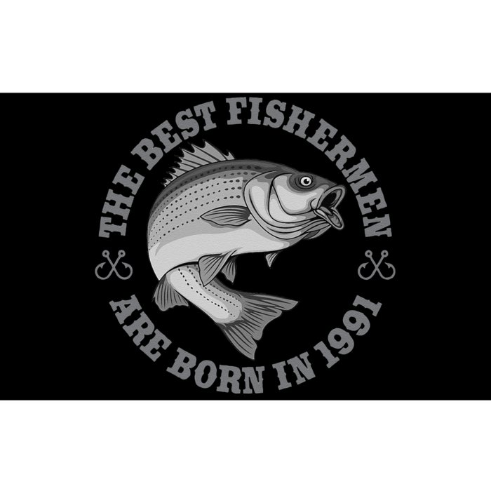 32 Year Old Fisherman Fishing 1991 32nd Birthday Bumper Sticker