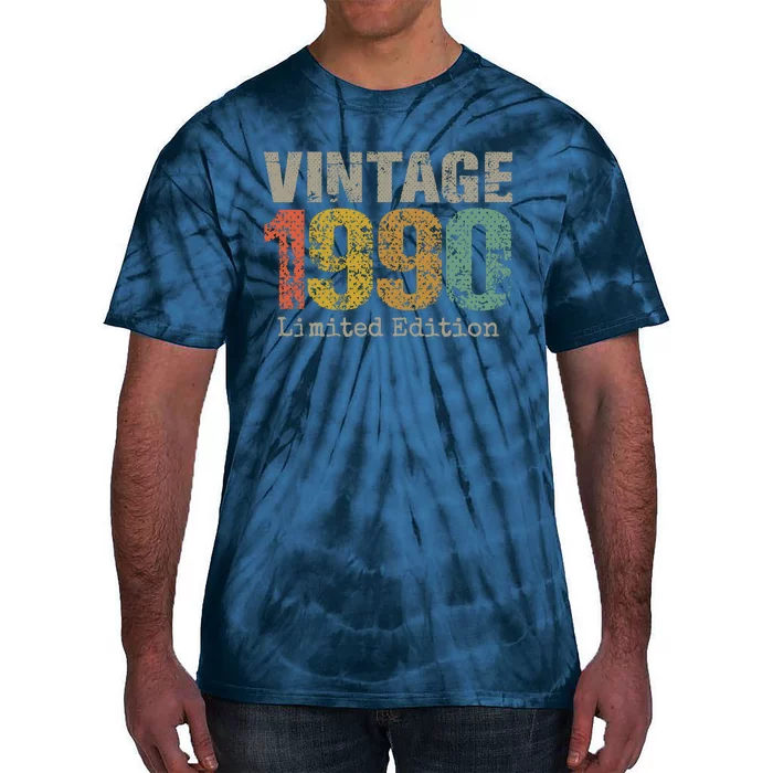 34 Year Old Gifts Vintage 1990 Limited Edition 34th Birthday Tie-Dye T-Shirt