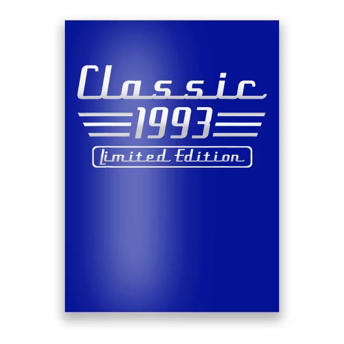 30 Year Old Vintage 1993 Classic Car 30th Birthday Gifts Poster