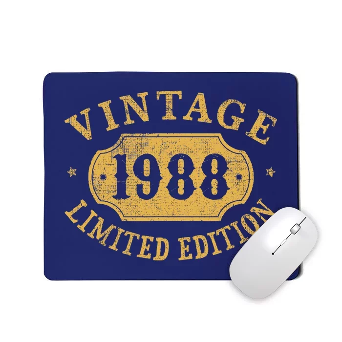 35 years old 35th Birthday Anniversary Best Limited 1988 Mousepad