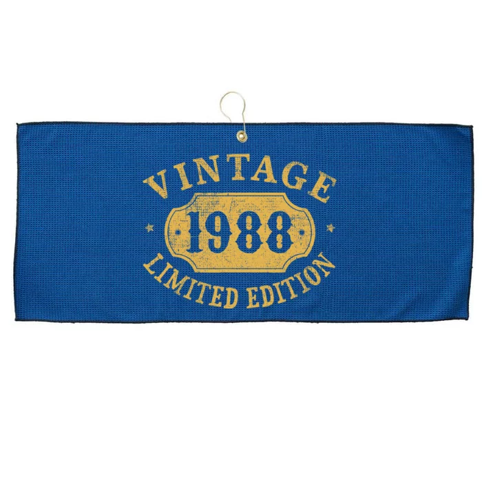 35 years old 35th Birthday Anniversary Best Limited 1988 Large Microfiber Waffle Golf Towel