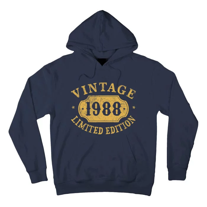 35 years old 35th Birthday Anniversary Best Limited 1988 Tall Hoodie