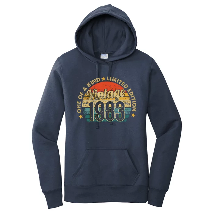 39 Years Old Vintage 1983 Limited Edition 39th Women's Pullover Hoodie