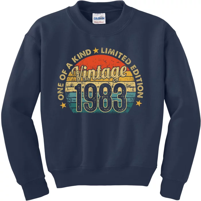 39 Years Old Vintage 1983 Limited Edition 39th Kids Sweatshirt