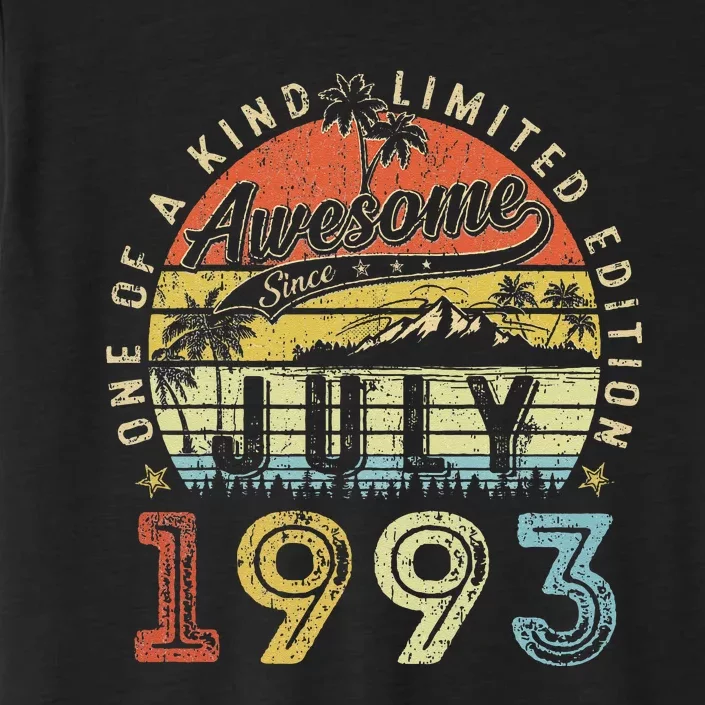 30 Year Old Awesome Since July 1993 30th Birthday ChromaSoft Performance T-Shirt