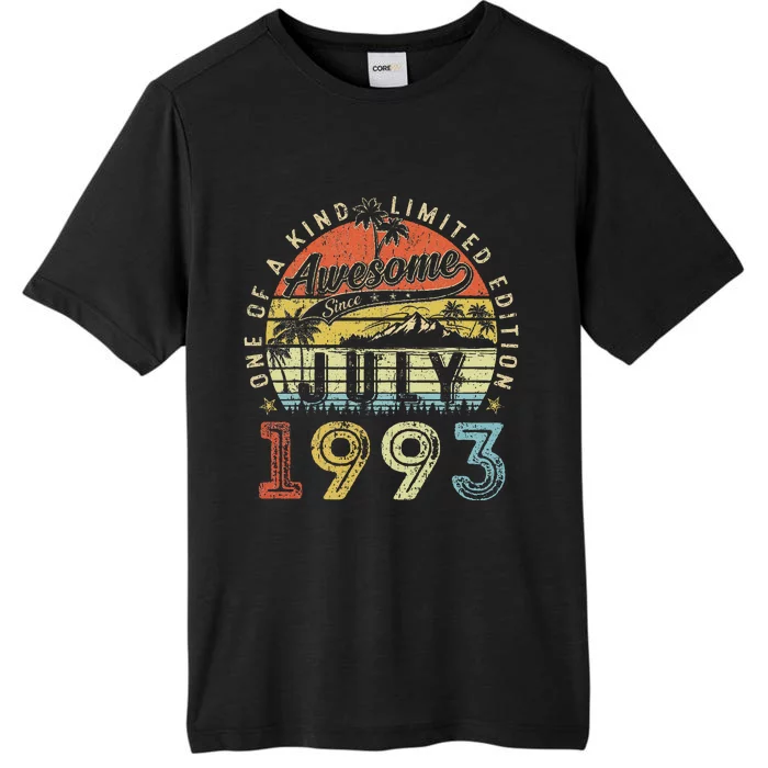 30 Year Old Awesome Since July 1993 30th Birthday ChromaSoft Performance T-Shirt