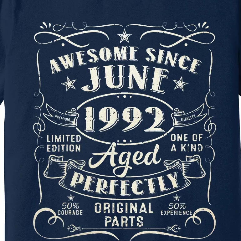 31 Year Old Awesome Since June 1992 31th Birthday (1) Premium T-Shirt