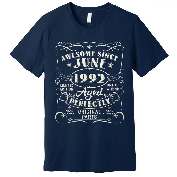 31 Year Old Awesome Since June 1992 31th Birthday (1) Premium T-Shirt