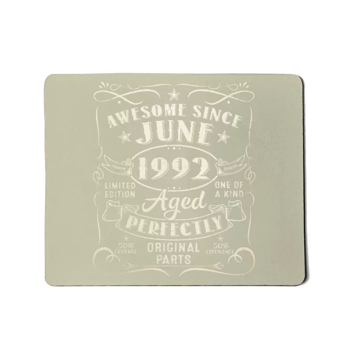 31 Year Old Awesome Since June 1992 31th Birthday (1) Mousepad