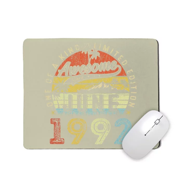 31 Year Old Awesome Since June 1992 31th Birthday Mousepad