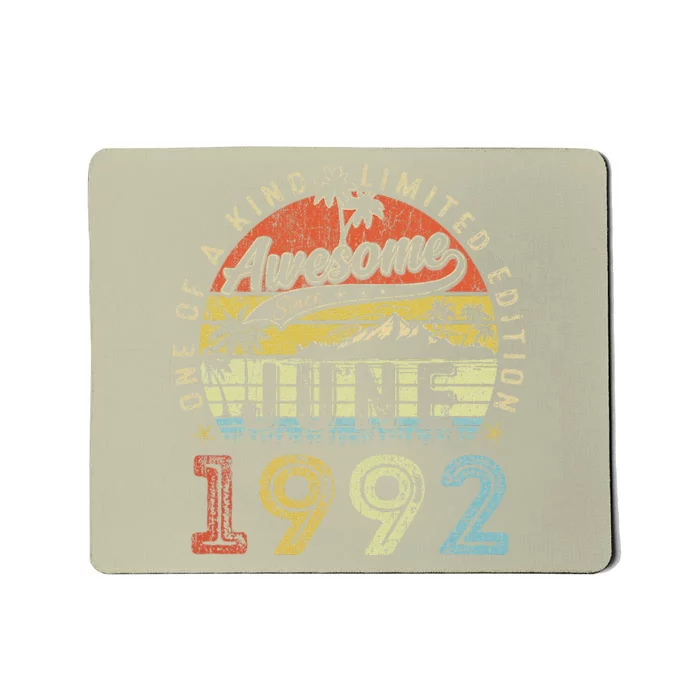 31 Year Old Awesome Since June 1992 31th Birthday Mousepad