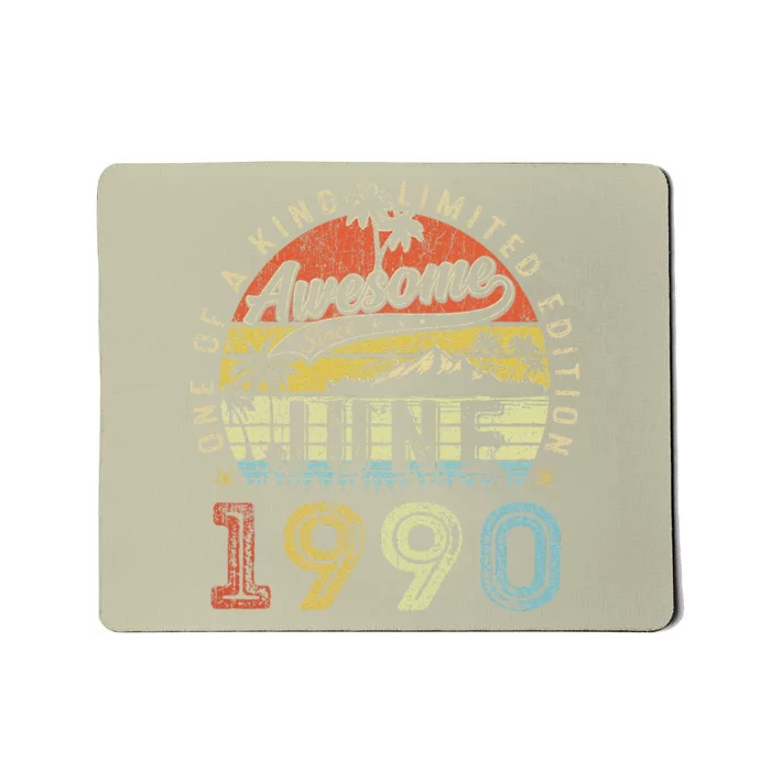 33 Year Old Awesome Since June 1990 33th Birthday (1) Mousepad