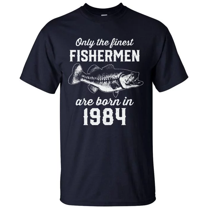 39 Year Old Fisherman Fishing 1984 39th Birthday Tall T-Shirt