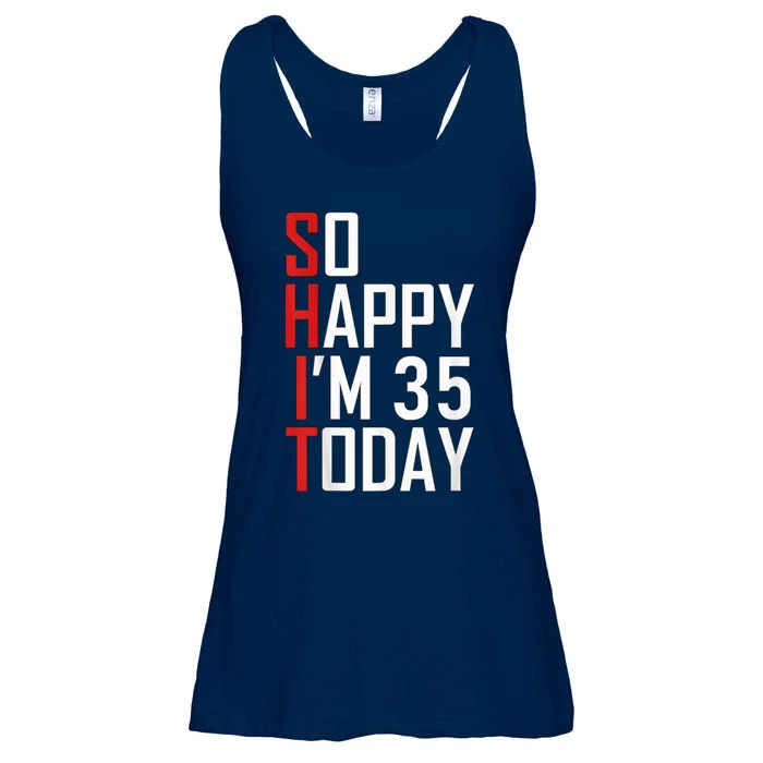 35 Year Old Bday Born In 1986 Funny 35th Birthday Present Gift Ladies Essential Flowy Tank