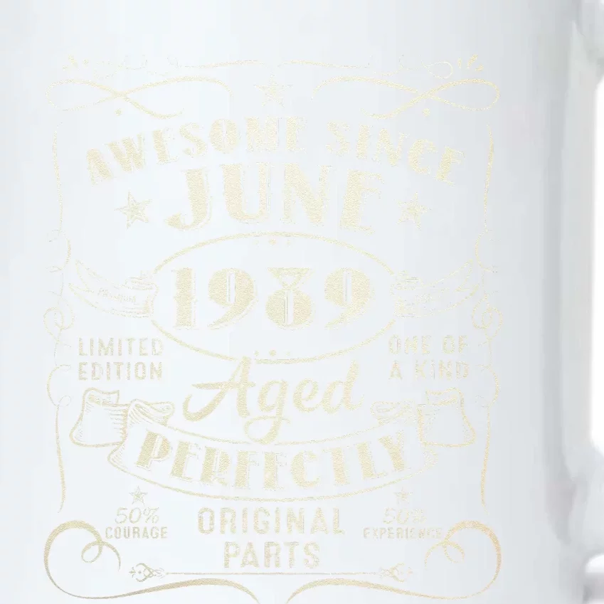 34 Year Old Awesome Since June 1989 34th Birthday Black Color Changing Mug