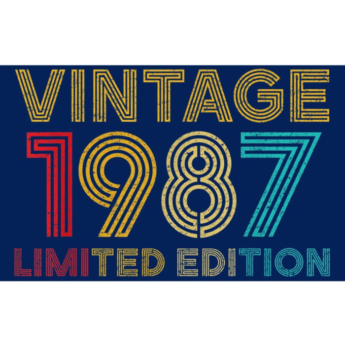 35 Years Old Vintage 1987 Limited Edition 35th Birthday Bumper Sticker