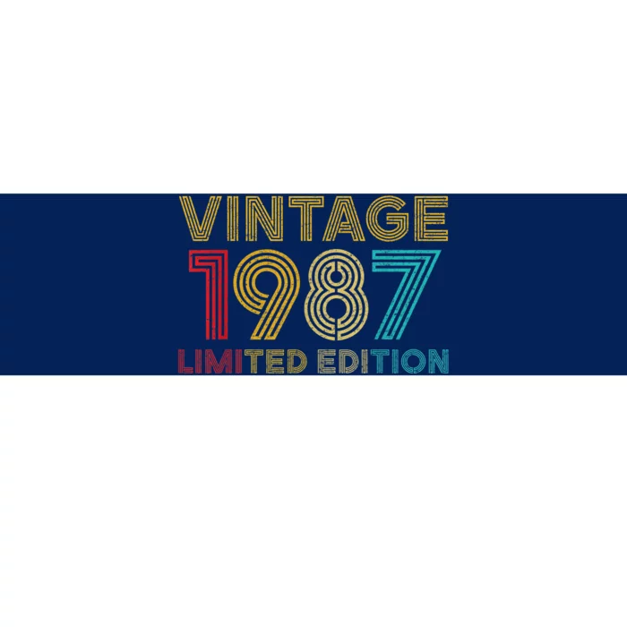 35 Years Old Vintage 1987 Limited Edition 35th Birthday Bumper Sticker