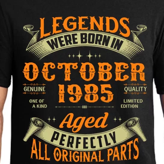 39 Year Old Legends Were Born In October 1985 39th Birthday Pajama Set