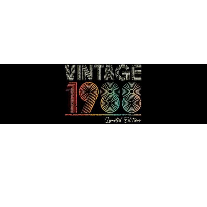 35 Years Old Vintage 1988 35th Birthday Gifts For Women Bumper Sticker