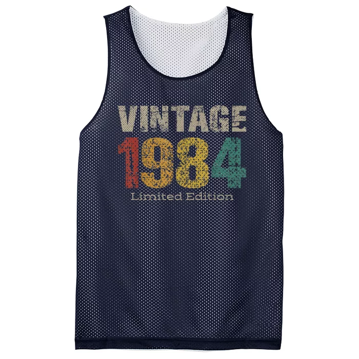 39 Year Old Gifts Vintage 1984 Limited Edition 39th Birthday Mesh Reversible Basketball Jersey Tank