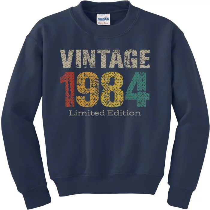 39 Year Old Gifts Vintage 1984 Limited Edition 39th Birthday Kids Sweatshirt