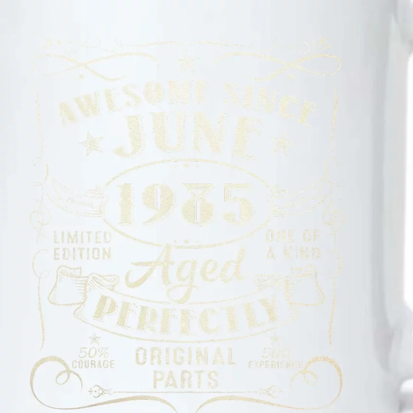 38 Year Old Awesome Since June 1985 38th Birthday Black Color Changing Mug