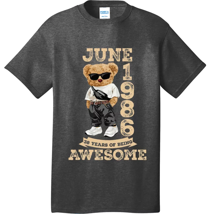 38 Year Old Awesome June 1986 38th Birthday Gifts T-Shirt