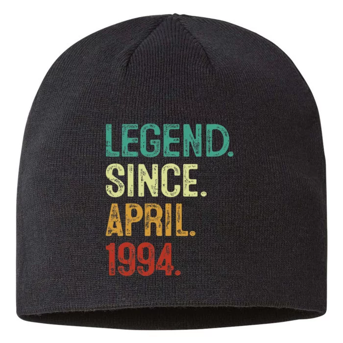 30 Years Old Legend Since April 1994 30th Birthday 8 1/2in Sustainable Knit Beanie