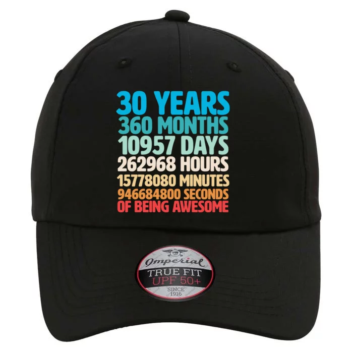 30 Years Of Being Awesome 30th Birthday Time Breakdown The Original Performance Cap