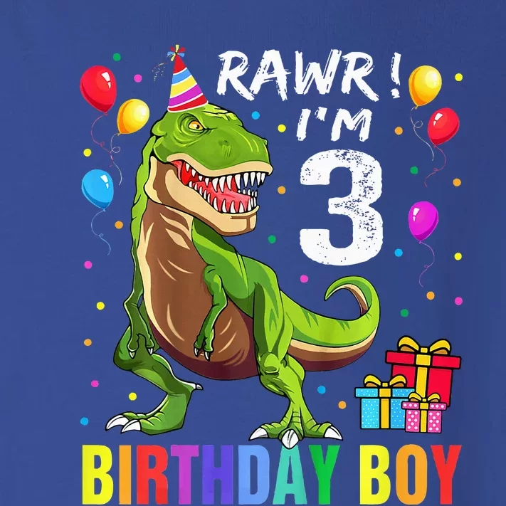 3 Year Old 3rd Birthday T Rex Dinosaur Toddler Long Sleeve Shirt