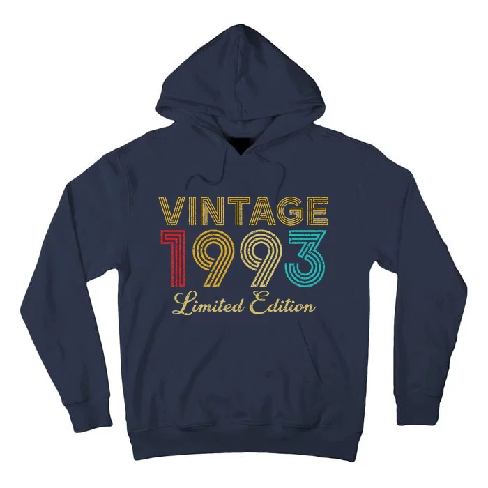 30 Years Old Vintage 1993 Limited Edition 30th Birthday Tall Hoodie