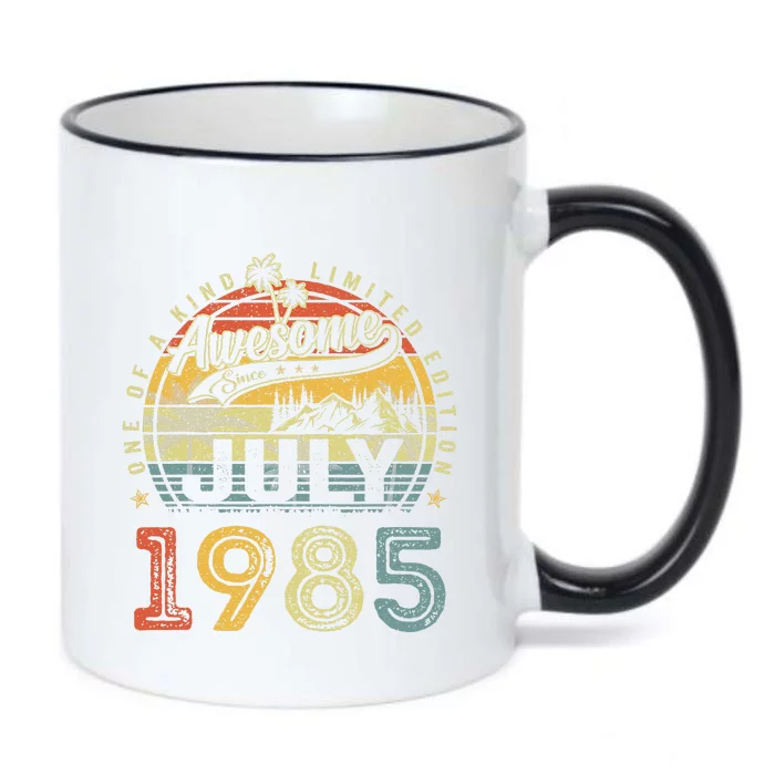 38 Years Old Birthday Awesome Since July 1985 38th Birthday Black Color Changing Mug