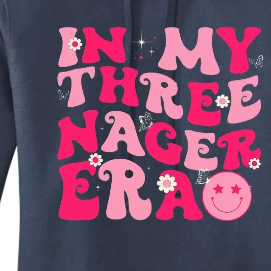 3 Year Old Bday In My Threenager Era Women's Pullover Hoodie