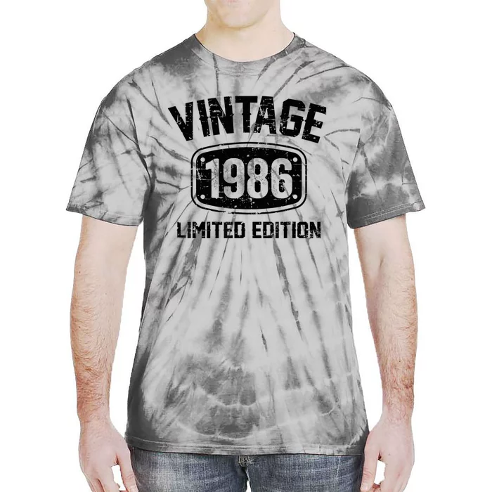 37 Years Old Vintage 1986 Limited Edition 37th Birthday Tie-Dye T-Shirt