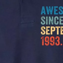 30 Years Old Awesome Since September 1993 30th Birthday Softstyle Adult Sport Polo