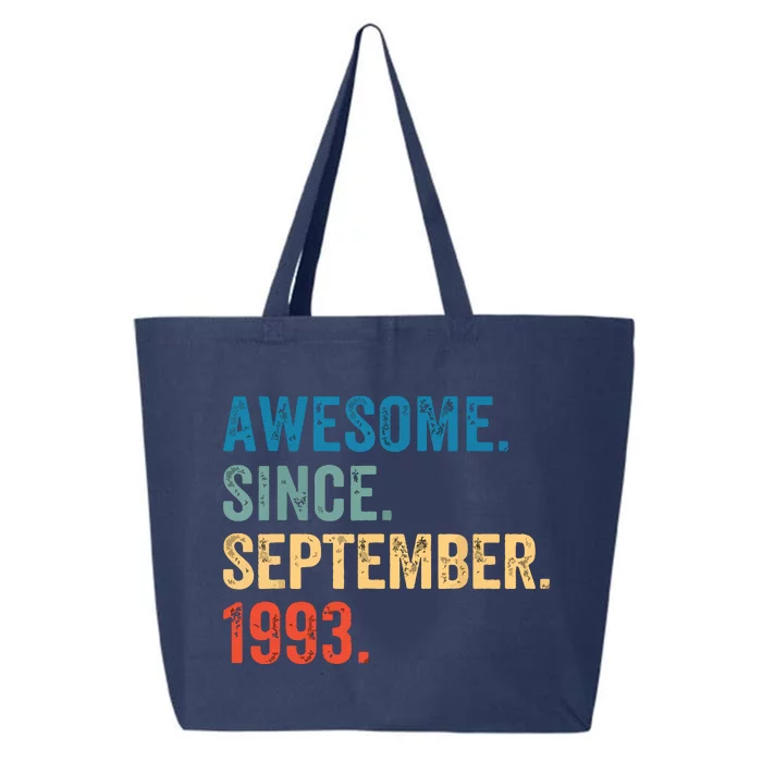 30 Years Old Awesome Since September 1993 30th Birthday 25L Jumbo Tote