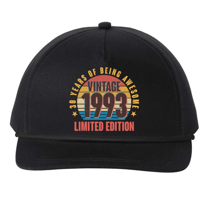 30 Years Of Being Awesome 1993 Limited Edition Vintage Retro Snapback Five-Panel Rope Hat