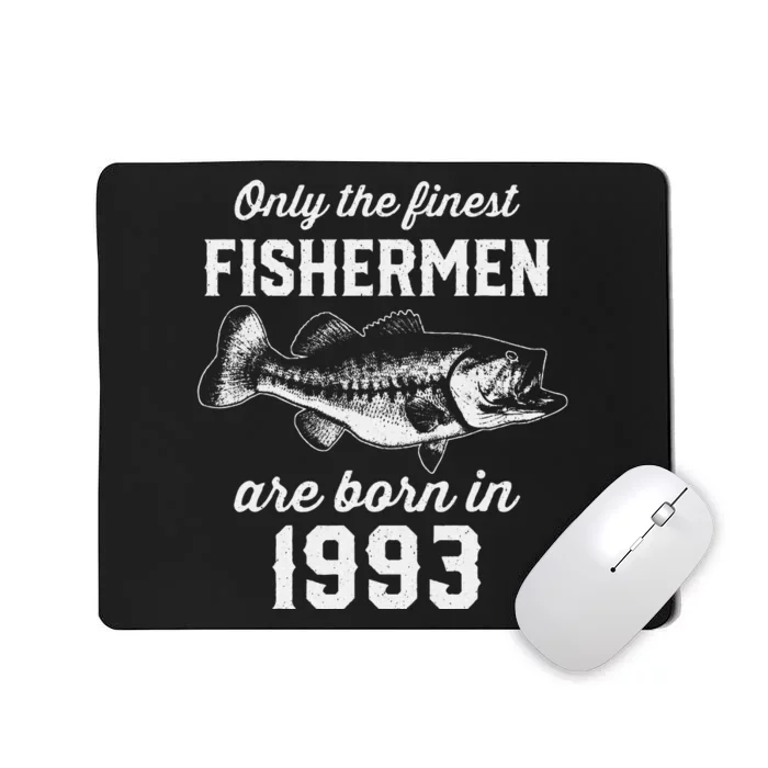 30 Year Old Fisherman Fishing 1993 30th Birthday Mousepad