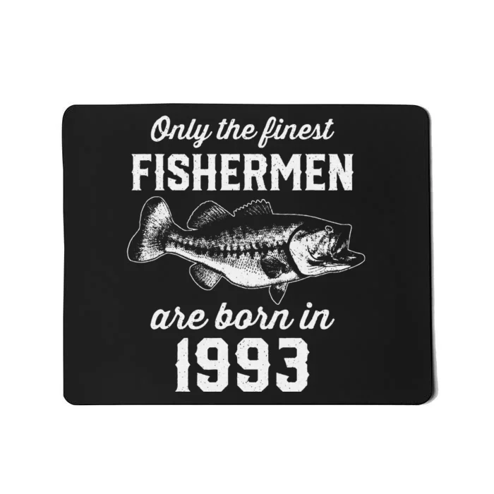 30 Year Old Fisherman Fishing 1993 30th Birthday Mousepad