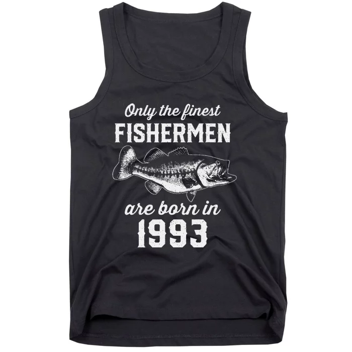 30 Year Old Fisherman Fishing 1993 30th Birthday Tank Top