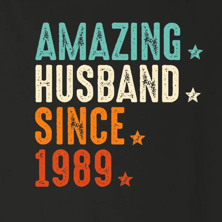 35 Years Wedding Anniversary Amazing Husband Since 1989 Toddler Long Sleeve Shirt