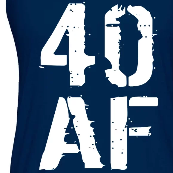 40 AF 40th Birthday Ladies Essential Flowy Tank