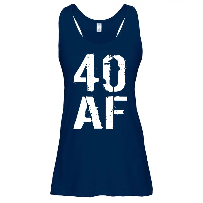 40 AF 40th Birthday Ladies Essential Flowy Tank