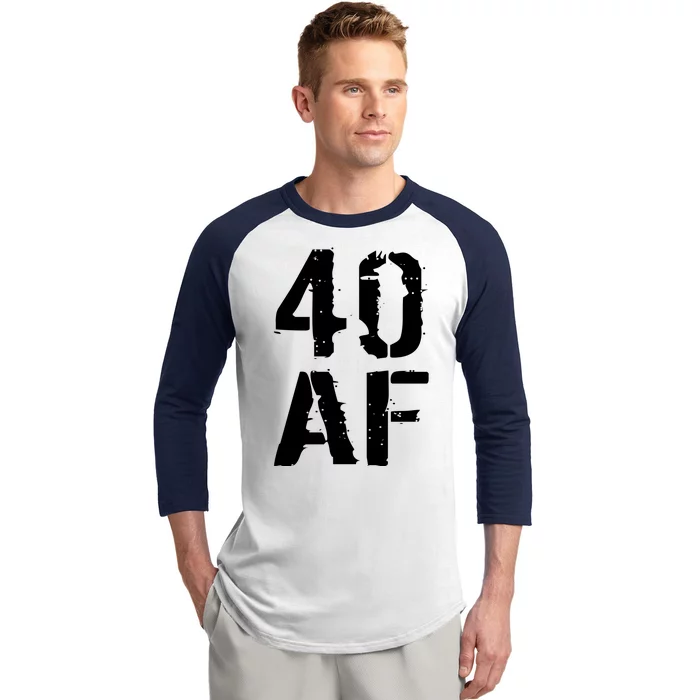 40 AF 40th Birthday Baseball Sleeve Shirt