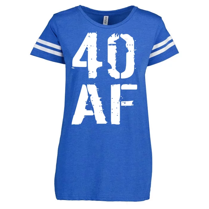 40 AF 40th Birthday Enza Ladies Jersey Football T-Shirt