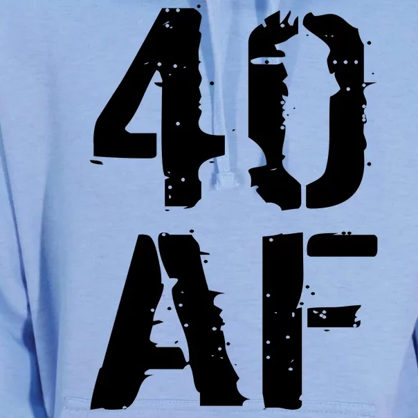 40 AF 40th Birthday Unisex Surf Hoodie