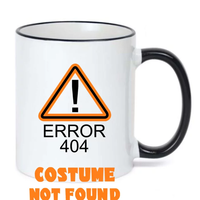 404 Error Costume Not Found Halloween Black Color Changing Mug