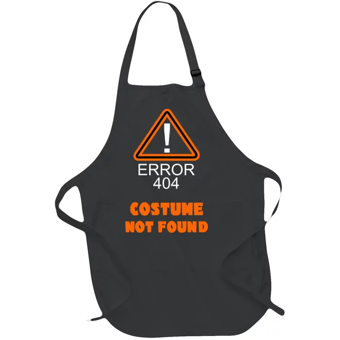 404 Error Costume Not Found Halloween Full-Length Apron With Pocket