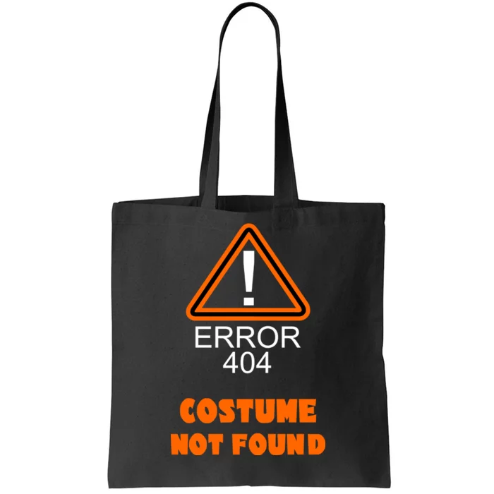 404 Error Costume Not Found Halloween Tote Bag